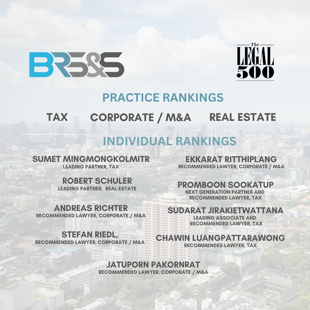 Blumenthal Richter Sumet & Schuler Achieves Multiple Rankings in The Legal 500 Asia-Pacific 2026